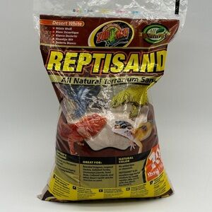 Zoo Med ReptiSand Desert White All Natural Stimulates Digging Burrowing 10lbs.12